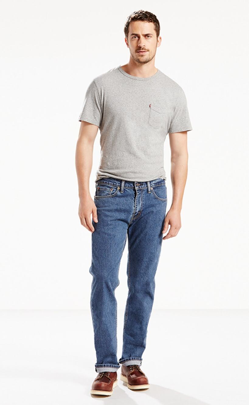 LEVI'S MENS 505 Straight Jeans 30x30 Stonewash Blue Regular Fit 005051454 NWT